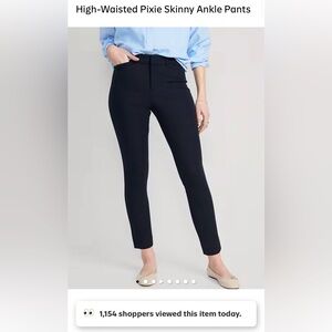 Old Navy High-Waisted Pixie Skinny Ankle Pants NAVY Size 16P